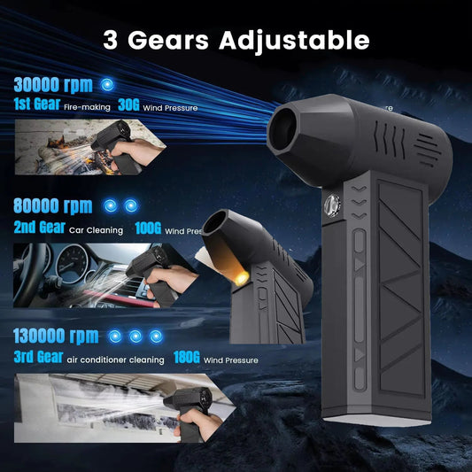 Portable Mini Jet Fan Pro – High-Speed Rechargeable Air Duster