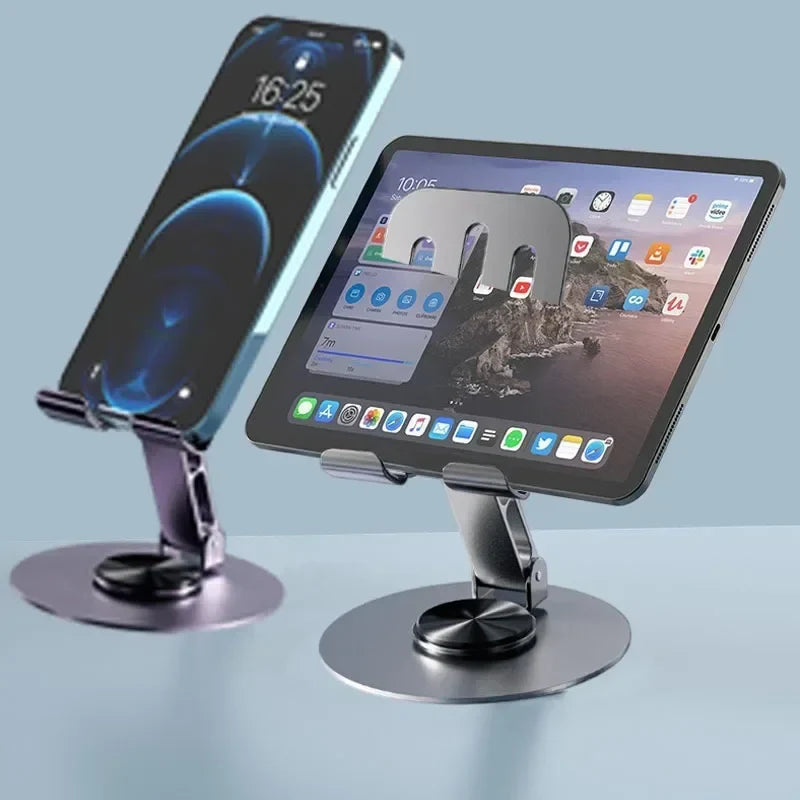 Premium 360° Rotating Metallic Desktop Bracket Phone Stand