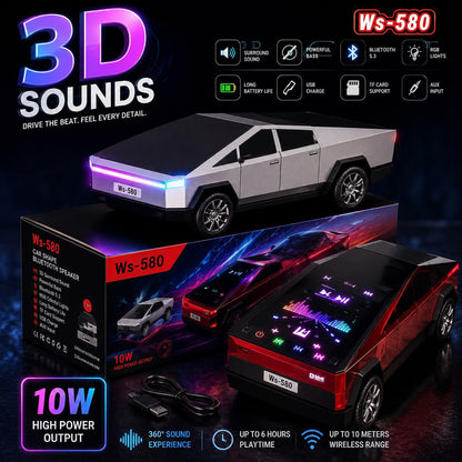 Ws-580 Cyber Truck Shaped Wireless Bluetooth Speaker (10W)