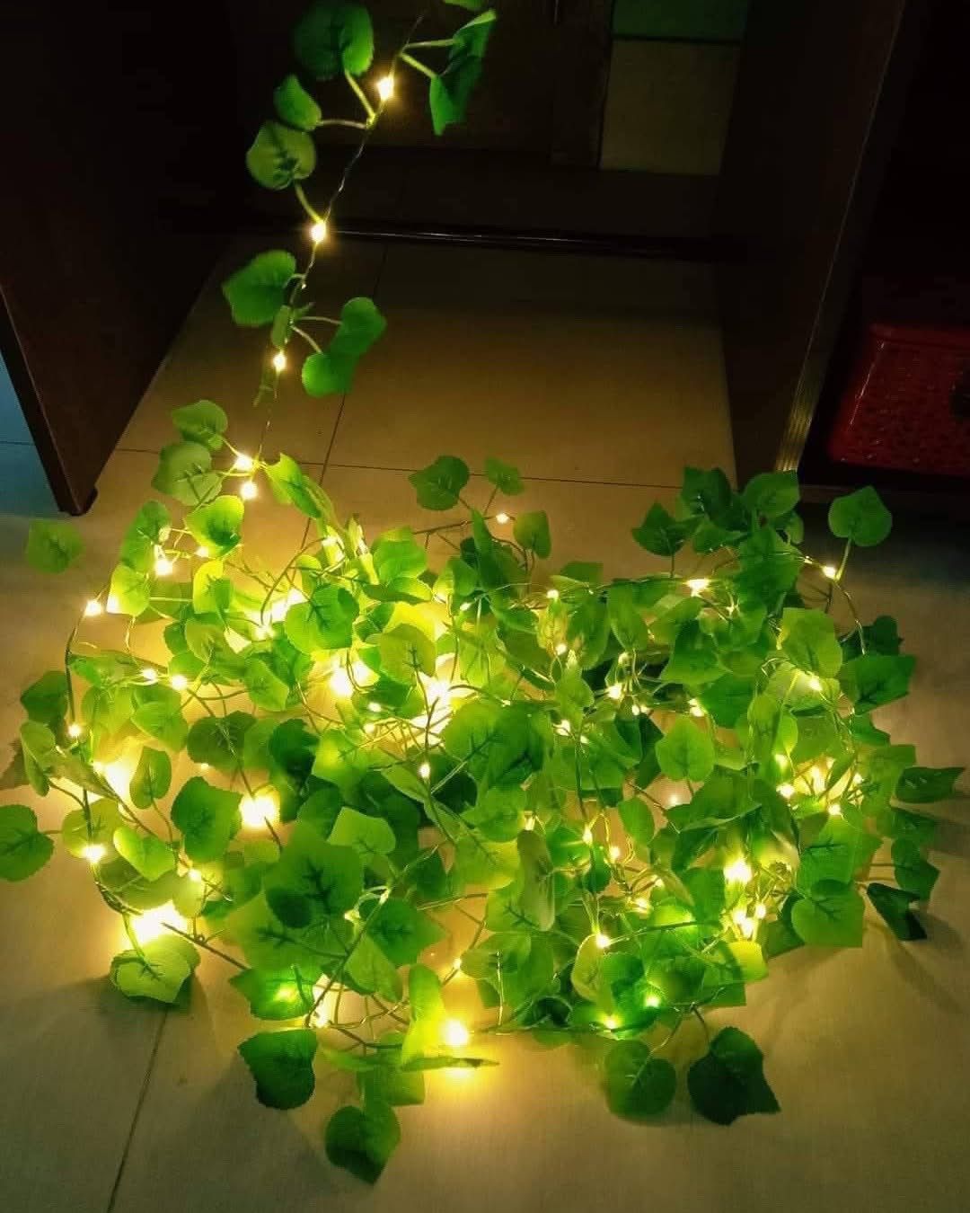 Artificial Ivy Leaf LED String Fairy Lights for Home Decoration(16 Feet)
