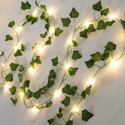 Artificial Ivy Leaf LED String Fairy Lights for Home Decoration(16 Feet)