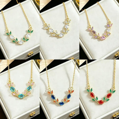 Elegant Crystal Blossom Pendant Necklace – Gold Plated Luxury Jewelry