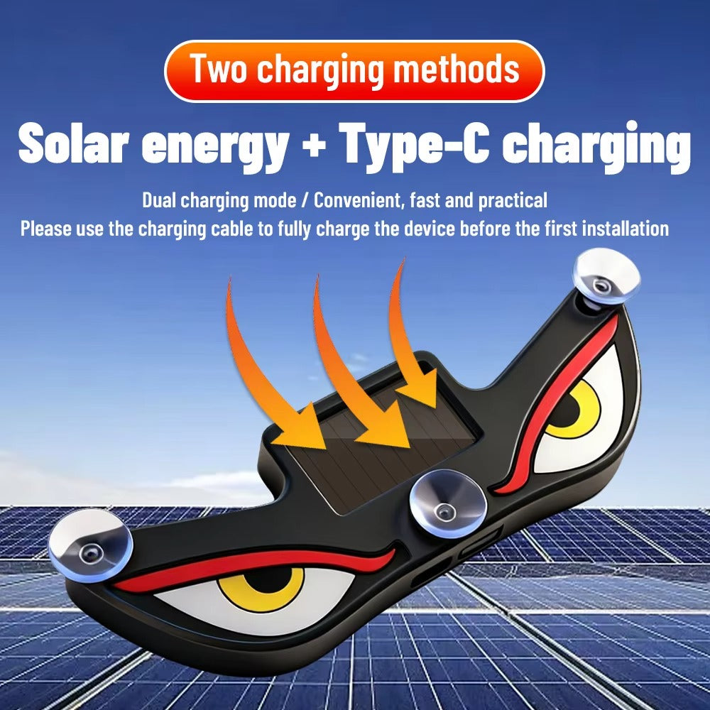 Solar Powered Evil Eye LED Warning Light