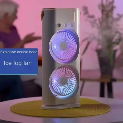 Dual Cooling Mist Air Cooler Fan