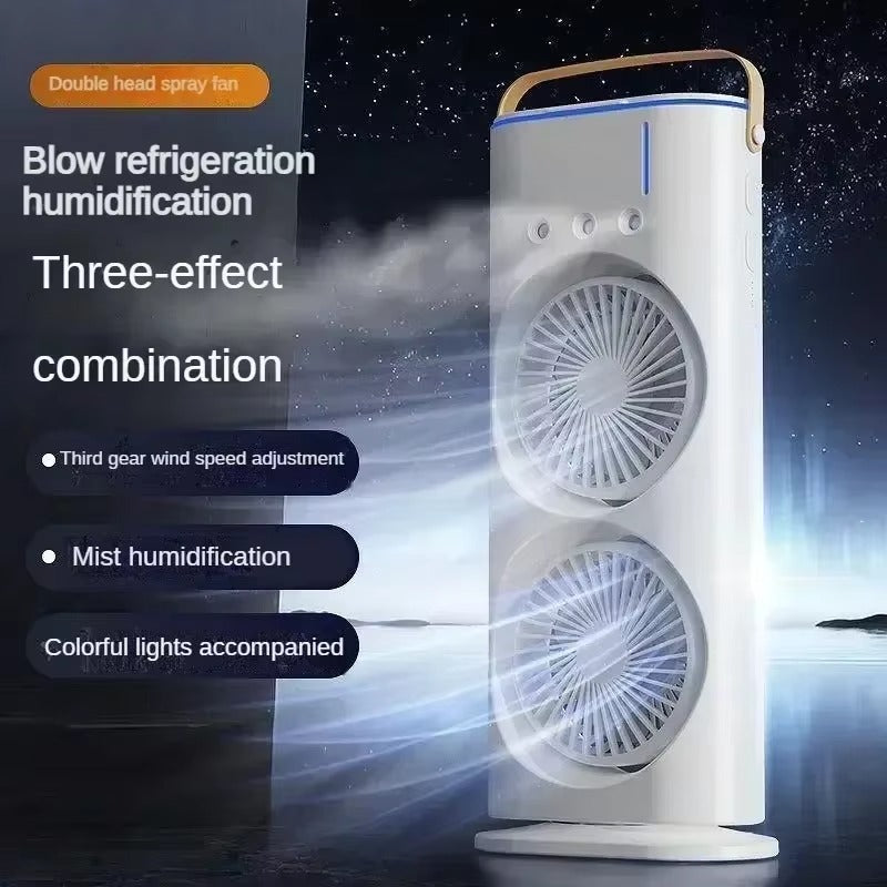 Dual Cooling Mist Air Cooler Fan